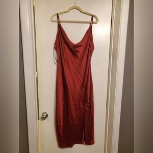 Satin slip dress